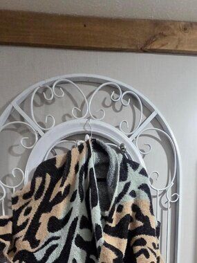 On Blue Leopard Print Top